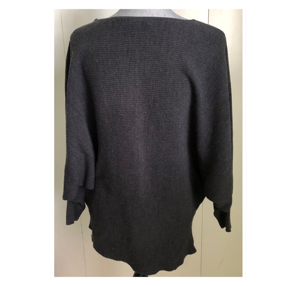 For Cynthia gray ribbed sweater - Picture 3 of 5